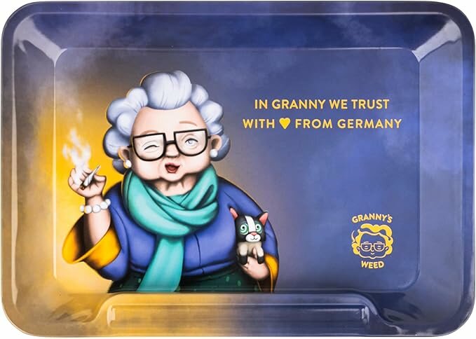 GRANNY&acute;S METALL ROLLING TRAY klein