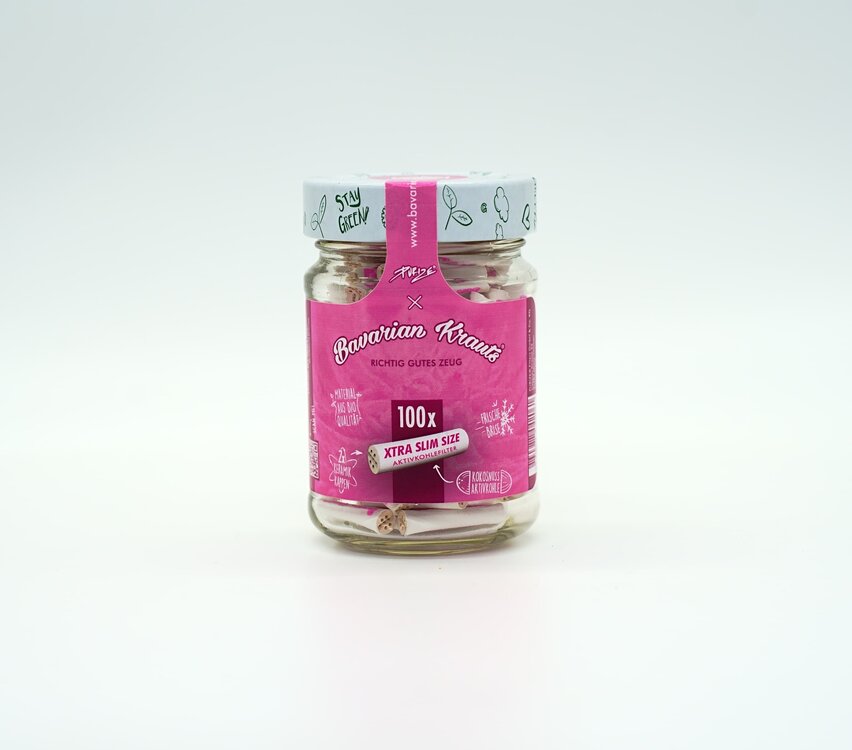 Bavarian Krauts x PURIZE&reg; Glas I 100 XTRA Slim Size Pink
