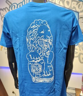 Bavarian Krauts T-Shirt &quot;L&ouml;we&quot; blau