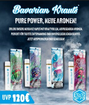 BK Vapes H2 Vape 96% - Einweg E-Zigarette Disposable Sparpaket