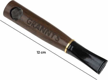  GRANNY&#039;S PREMIUM HOLZPFEIFE MIT 9MM AKTIVKOHLEFILTER | PURPFEIFE