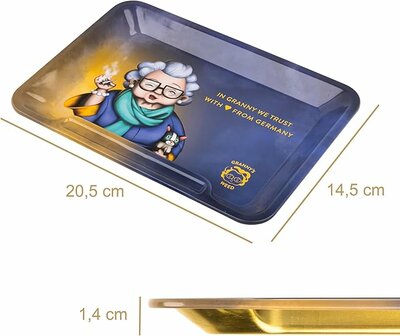 GRANNY&acute;S METALL ROLLING TRAY klein