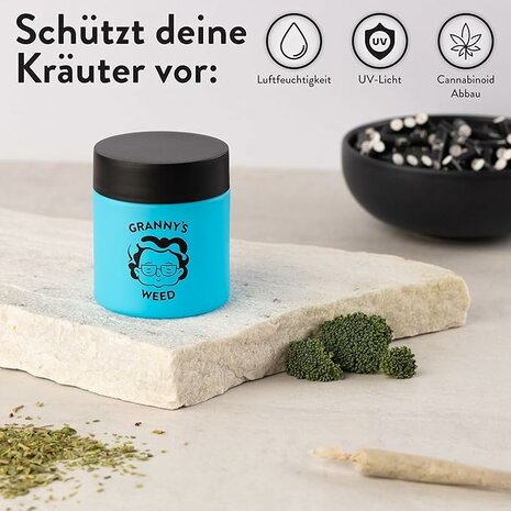 Granny's® Premium Stash Jar (Blau)