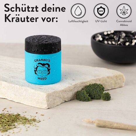 Granny's® Premium Stash Jar (Blau)